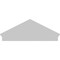 Ekena Millwork Peaked Cap Sunburst Architectural PVC Combination Pediment, 48"W x 18-7/8"H x 2-3/4"P (Pitch 6/12) PEDPC048X190PKC01 - alternate 5